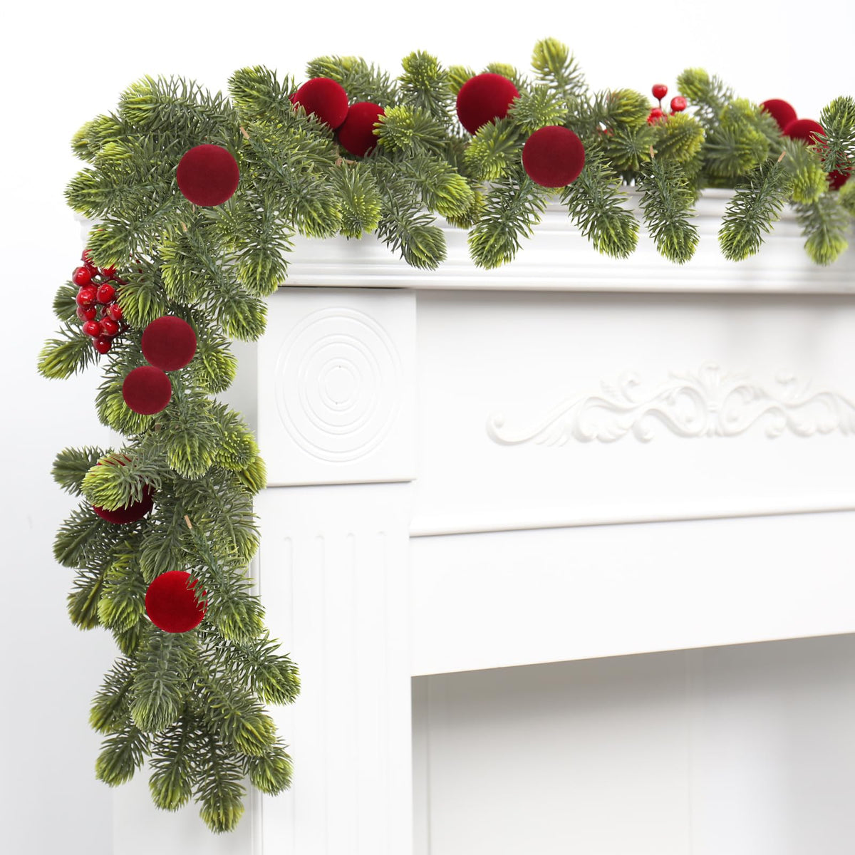 SY Super Bang Christmas Garland, 6 Feet Long, Green
