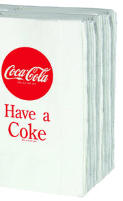 Tablecraft Full / Red / Coca-Cola Logo Printed Napkins Napkin Holders