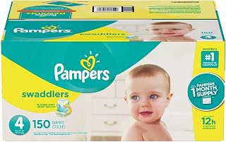 Pampers Swaddlers Diapers Size 4, 150 Count