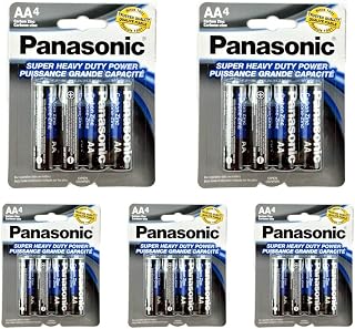 Panasonic 20pc AA Batteries Super Heavy Duty Power Carbon Zinc Double A Battery 1.5v