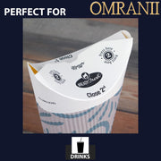 ReadyFresh® Butterfly Hot Drink Cups by OMRANII – 19.2X26.9 20oz & 750Cups, 670 milliliters, Paper, Gray w/White, Pack of 750