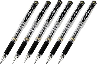 Uni-Ball Signo UM-153 Gel Ink Rollerball Pen, 1.0mm, Broad Point, Black Ink, Pack of 6