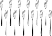 Amefa Cuba Cake Forks, 18/10 Stainless Steel, 5.87 inch, Set of 12
