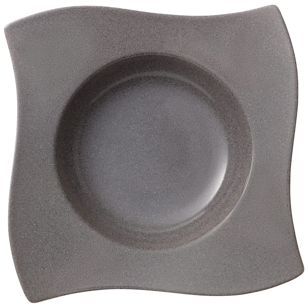 Pasta Plate Set by Villeroy & Boch – Large, Porcelain, Gray, Pack of 4, Model 10-4198-2698