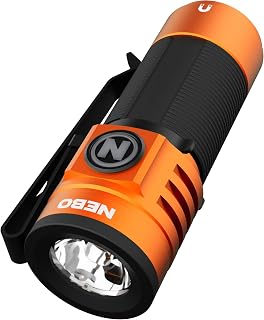 NEBO Torchy 1K EDC Flashlight, 1000 Lumen LED Compact Pocket Light, Orange