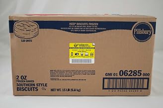 General Mills Pillsbury Baked Southern Style Biscuit, 2 Ounce -- 120 per case.