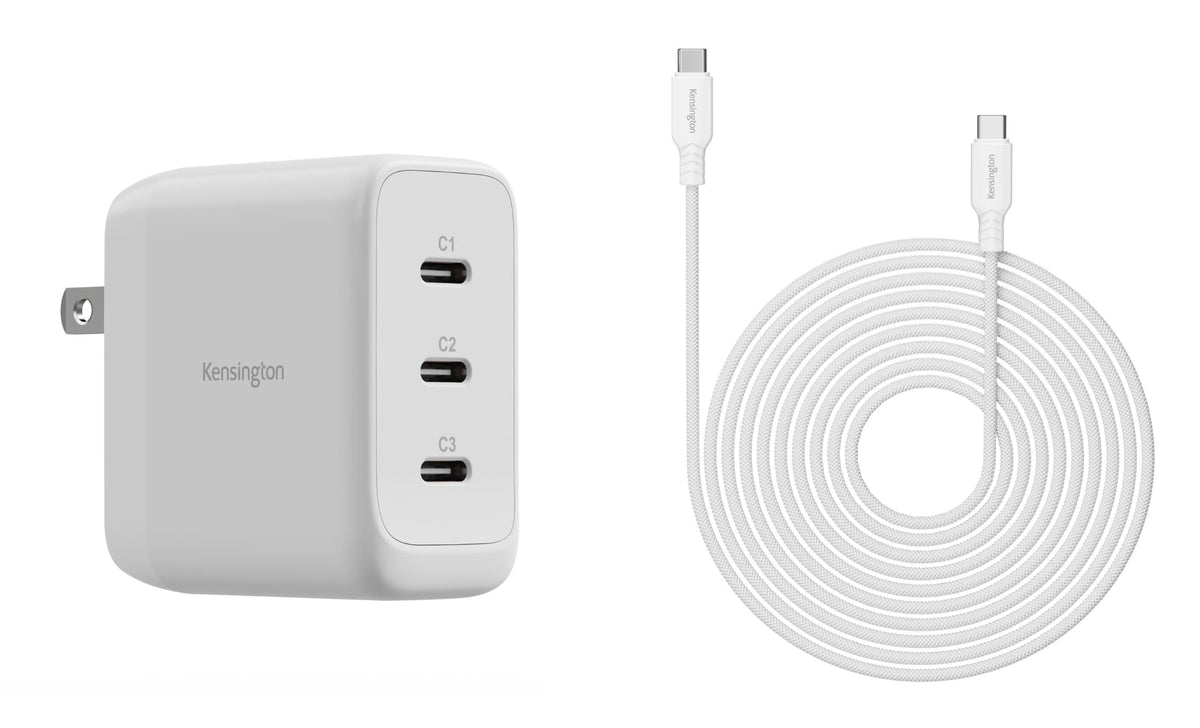 70W USB-C GaN Power Adapter and 3 Port Charger K38101NA by Kensington – Commercial Grade
