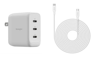 70W USB-C GaN Power Adapter and 3 Port Charger K38101NA by Kensington – Commercial Grade