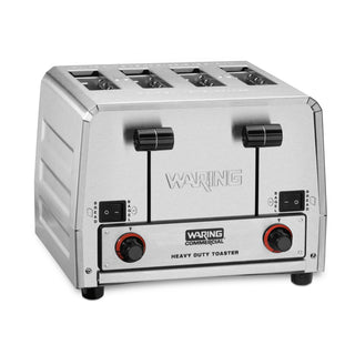 4-Slot Toaster with 380 Slices an Hour & 240V by Waring – Stainless Steel, Silver, Model WCT855