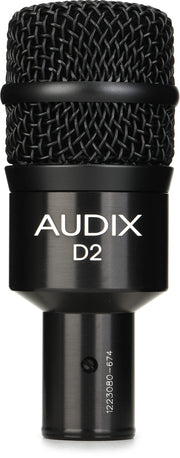 Hypercardioid Dynamic Instrument Microphone for Kick Drums by AUDIX – 1.50 x 1.50 x 4.00 Inches, Aluminum, Black