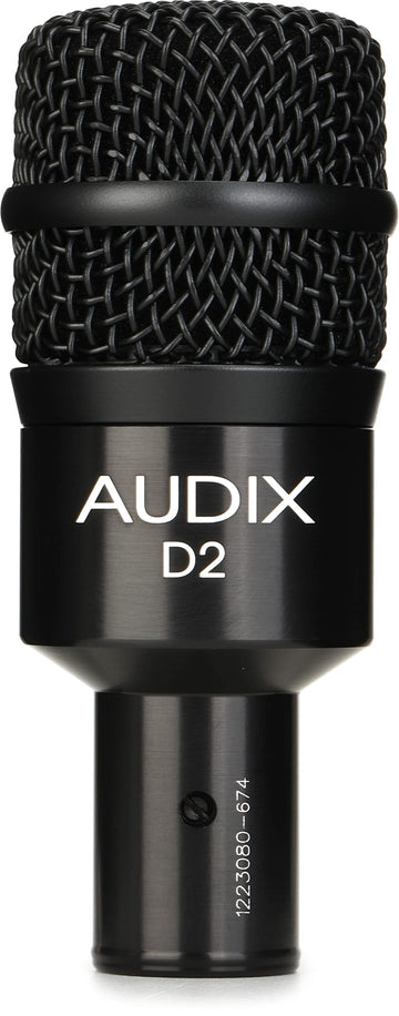 Hypercardioid Dynamic Instrument Microphone for Kick Drums by AUDIX – 1.50 x 1.50 x 4.00 Inches, Aluminum, Black