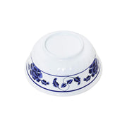 Lotus melamine dinnerware collection 32 oz by Thunder Group – 32.0 ounces, Melamine, White Blue, Model 5307TB