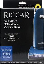 Genuine Riccar Radiance R40 Series HEPA Media Bags # RPH-6 (6 pk)