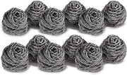 Scotch-Brite Stainless Steel Scourer, 12 Pieces - Rust Resistant Spiral Metal Scourer, Powerful and Effective Clean Scrubbing pad
