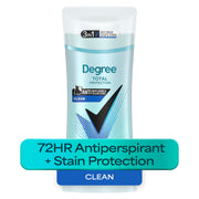 Antiperspirant for Women Pure Clean 2.6 oz by Degree – 2.6 Ounce (Pack of 4), White, Pack of 4, Model 10079400484151