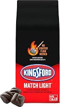 Kingsford Match Light Instant Charcoal Briquettes, BBQ Charcoal for Grilling, Ready in 10 Minutes, No Lighter Fluid or Starter Needed, 12 lbs