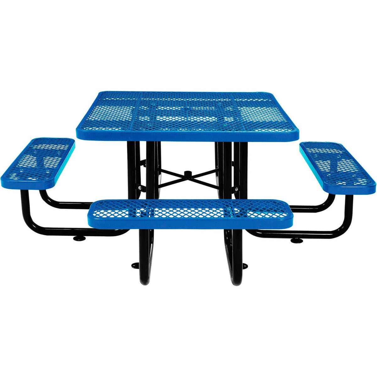 Global Industrial Blue / 81D x 81W x 29.5H in / Industrial Picnic Tables