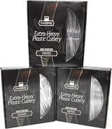 Fineline Flairware Collection Heavy Duty Clear Plastic Knives - Quality, Extra Durable Disposable Knives, Practical for Serving and Portioning Hot and Cold Food [300 count]