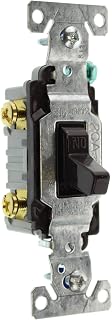 Hubbell RS315Z Toggle Switch, 3-Way, Grounding, 15-Amp, 120/277-Volt, Brown