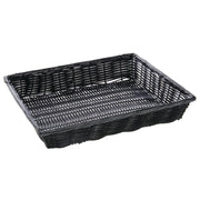 HUBERT Black / 14"Lx12"Wx2.5"H / Modern Shelf Baskets