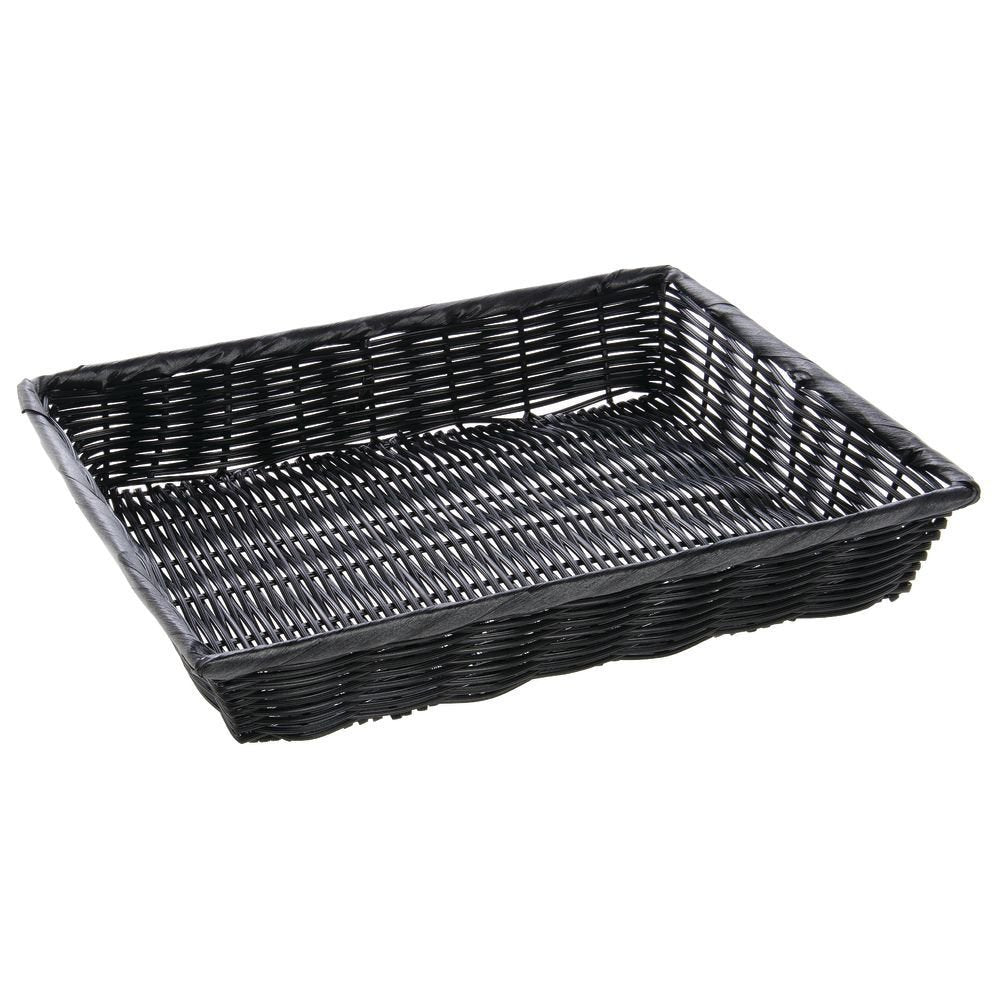 HUBERT Black / 14"Lx12"Wx2.5"H / Modern Shelf Baskets