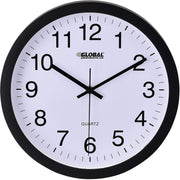 12" Wall Clock by Global Industrial – Plastic, White, Model 695322