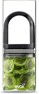 Prepara Evak Classic Airtight Glass Food Storage Container, Large 46oz | Airless Sealed, Great for Keeping Pantry Dry Staples Fresh