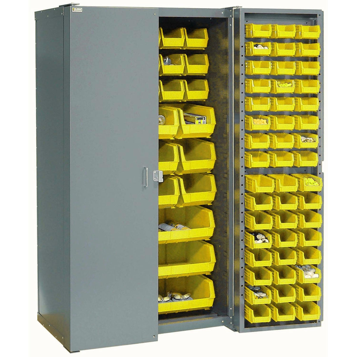 Global Industrial Yellow / 38 inches (W) x 24 inches (D) x 72 inches (H) / Industrial Storage Cabinets