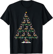 Emu Christmas Tree Pajama Men Women Kids Ugly Xmas T-Shirt