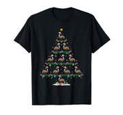 Emu Christmas Tree Pajama Men Women Kids Ugly Xmas T-Shirt by Funny Xmas Tree Emu Lover Gifts – Polyester, Black, Model 6JNYPPM1M49