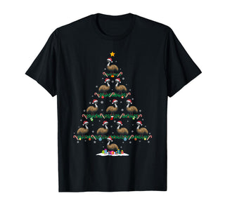 Emu Christmas Tree Pajama Men Women Kids Ugly Xmas T-Shirt by Funny Xmas Tree Emu Lover Gifts – Polyester, Black, Model 6JNYPPM1M49