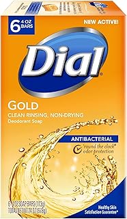 Dial Gold Antibacterial Soap - Six Individual Wrapped 4 oz Bars