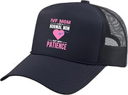 Retrieval Day Transfer Day Vitro Fertilisation IVF Mom Trucker Hat with Adjustable Mesh Back