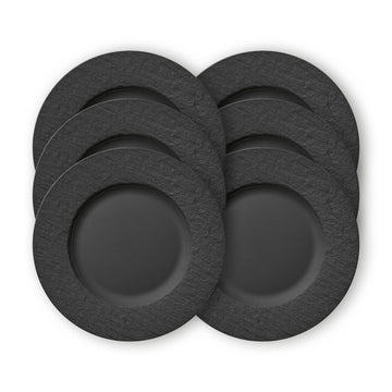Manufacture Rock Dinner Plate Porcelain by Villeroy & Boch – 27cm, Porcelain, Black, Model 10-4239-2620-6