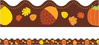 Acorns and Pumpkins Bulletin Board Borders, Carson Dellosa Classroom Decorations, 39 Feet
