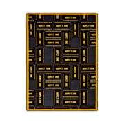 Any Day Matinee Admit One Theater Area Rug by Joy Carpets – 3'10" x 5'4" (Rectangular), Nylon, Black, Model 1666B-01