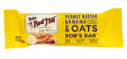Peanut Butter Banana & Oats Snack Bar by Bob's Red Mill – 12 bars (1.76 oz each), No Color, Pack of 12, Model BRM08902