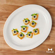 Tuxton 13-1/2-Inch x 11-Inch HL / Eggshell / Contemporary Platters