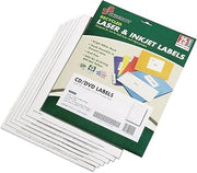 AbilityOne CD/DVD Labels - Matte Labels for CDs, 50 per Pack 7530-01-554-9538