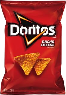 Doritos Tortilla Chips, Nacho Cheese, 2.875 Ounce (Pack of 28)