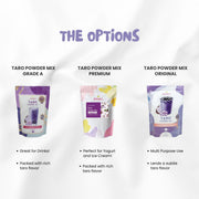 Bubble Tea Powder Mix (Taro Grade A) by Bossen – 35.2 Ounce (Pack of 1), Model BOSSEN-PowderBUB-2.2lb-TARO/A-8PZ5-X