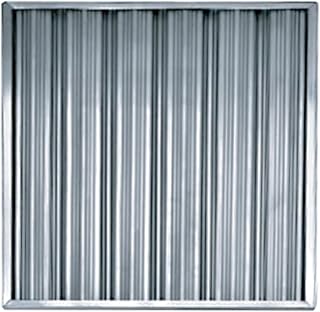 Krowne S2020 Silver Series Baffle Grease Filter, 19-1/2"H x 19-1/2"W Actual Dimensions (20" x 20" Nominal), 1-3/4" Thickness, Stainless Steel Construction