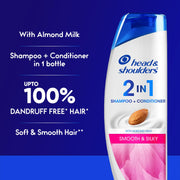 Smooth and Silky 2-in-1 Anti Dandruff Shampoo + Conditioner (180ml) by Head & Shoulders – 1 Count (Pack of 1), Model 82272336
