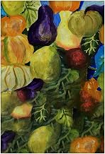 Betsydrake GT1159 20 x 20 in. Gourds II Guest Towel