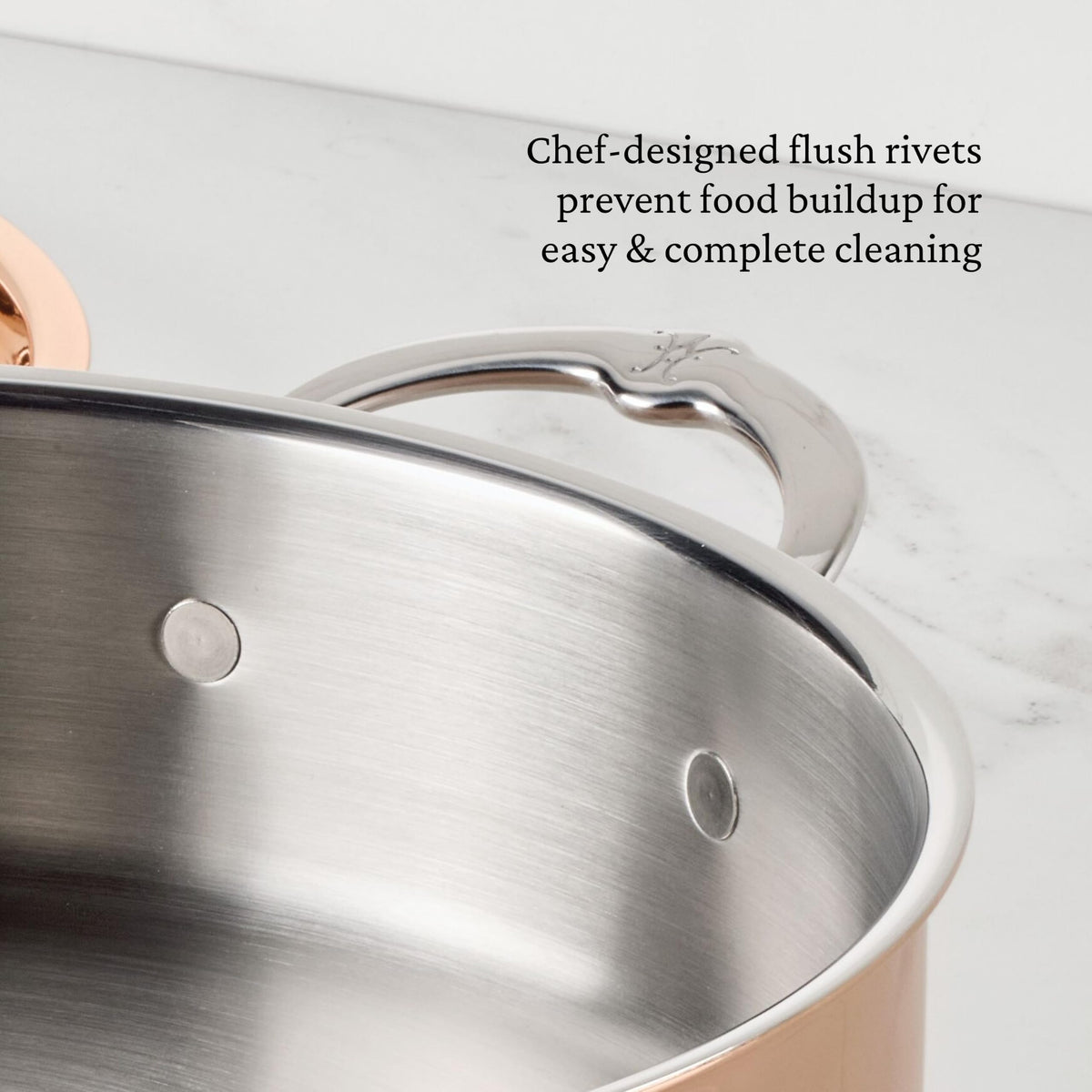 CopperBond® Aura™ 3.5-Quart Professional Copper Covered Braiser/Sauteuse by Hestan – 3.5 Quarts, Copper, Model 31843