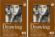 2-Pack - Strathmore 400 Series Drawing Pad, 9"x12" Wire Bound, 24 Sheets Each