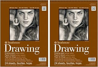 2-Pack - Strathmore 400 Series Drawing Pad, 9"x12" Wire Bound, 24 Sheets Each