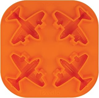 Tovolo Novelty Airplane Ice Cube Mold Trays, Flexible Silicone, Dishwasher Safe