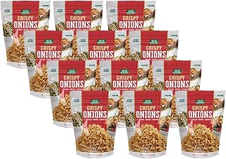 Fresh Gourmet Crispy Onions Snack and Salad Topper 24 Ounce (Pack of 12)
