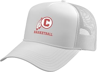 Carlisle High School Blue Aces Basketball Trucker Hat with Adjustable Mesh Back